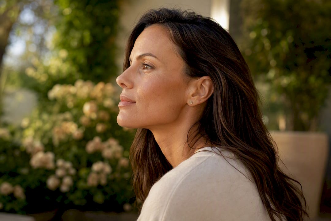 Patient with natural-looking lifted jawline