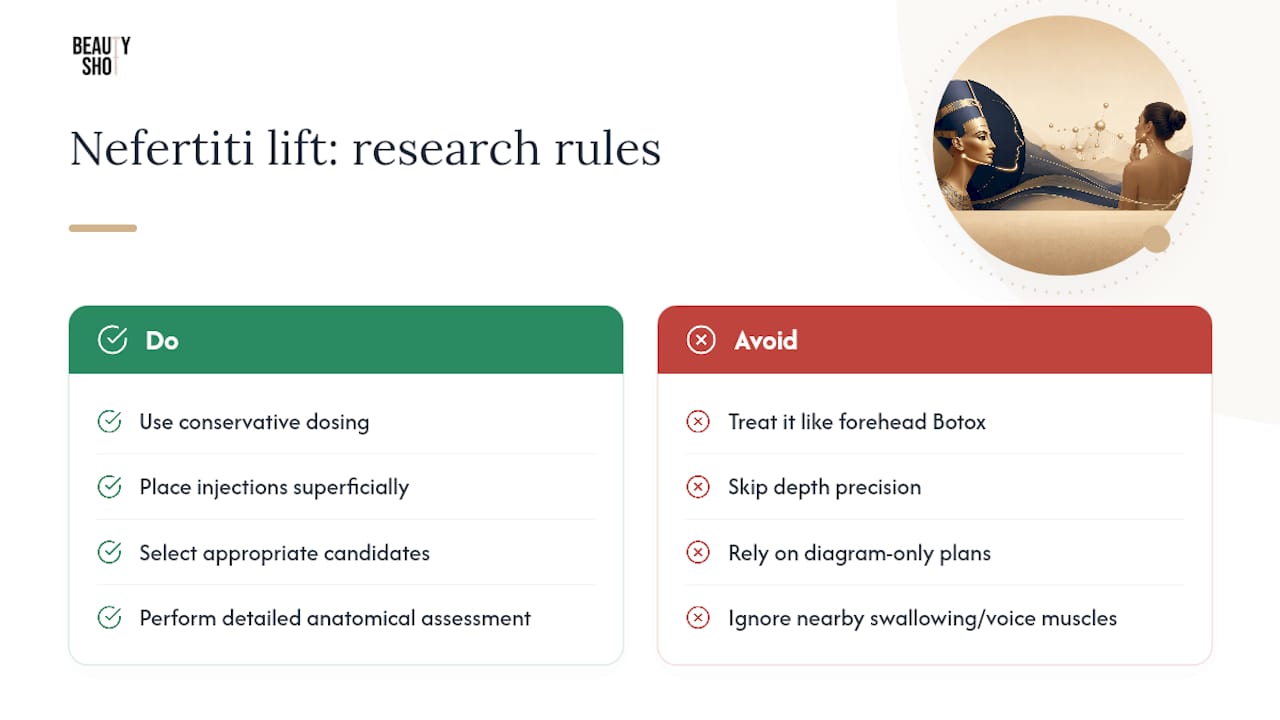 What the research actually tells us about the Nefertiti lift — overview diagram