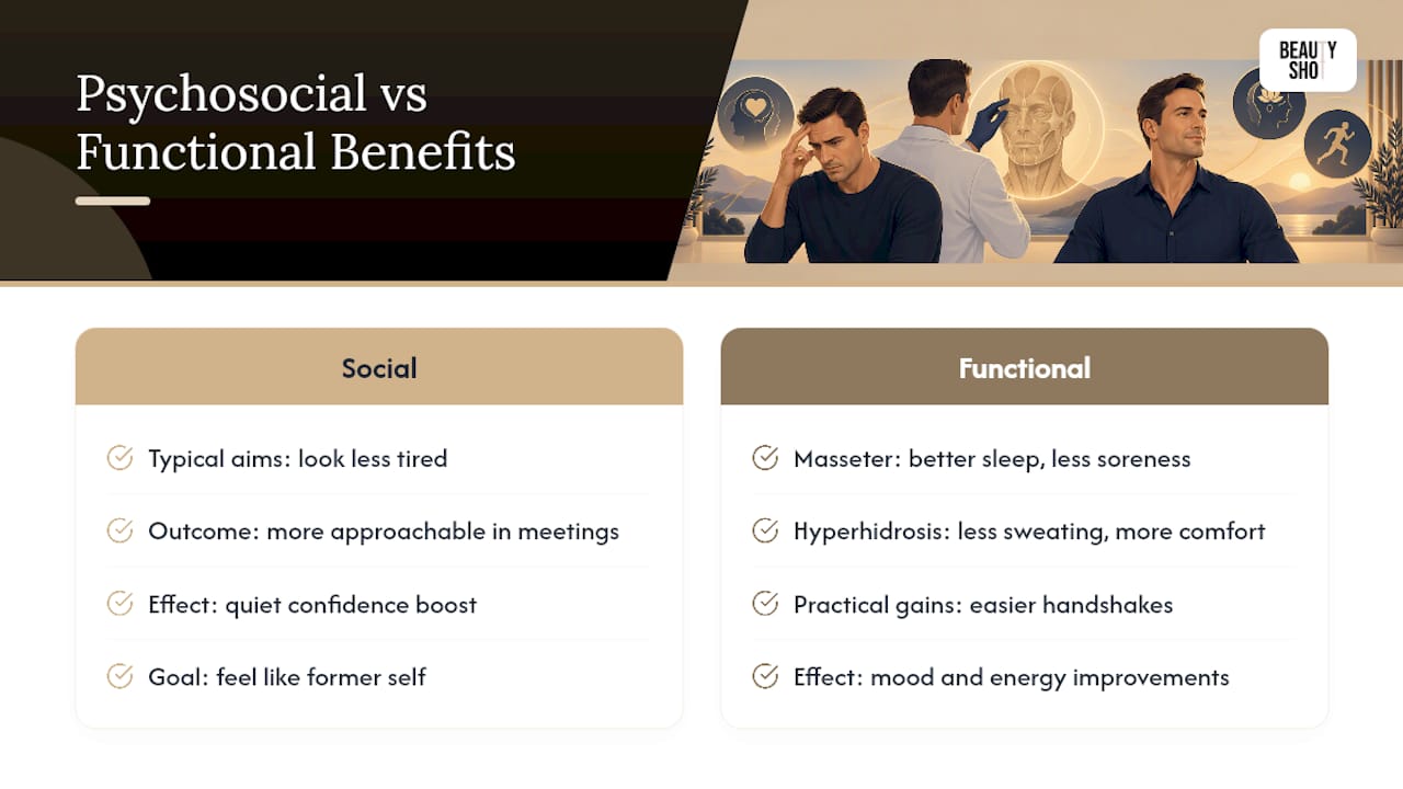 Beyond the mirror: the psychological and social side for men — overview diagram
