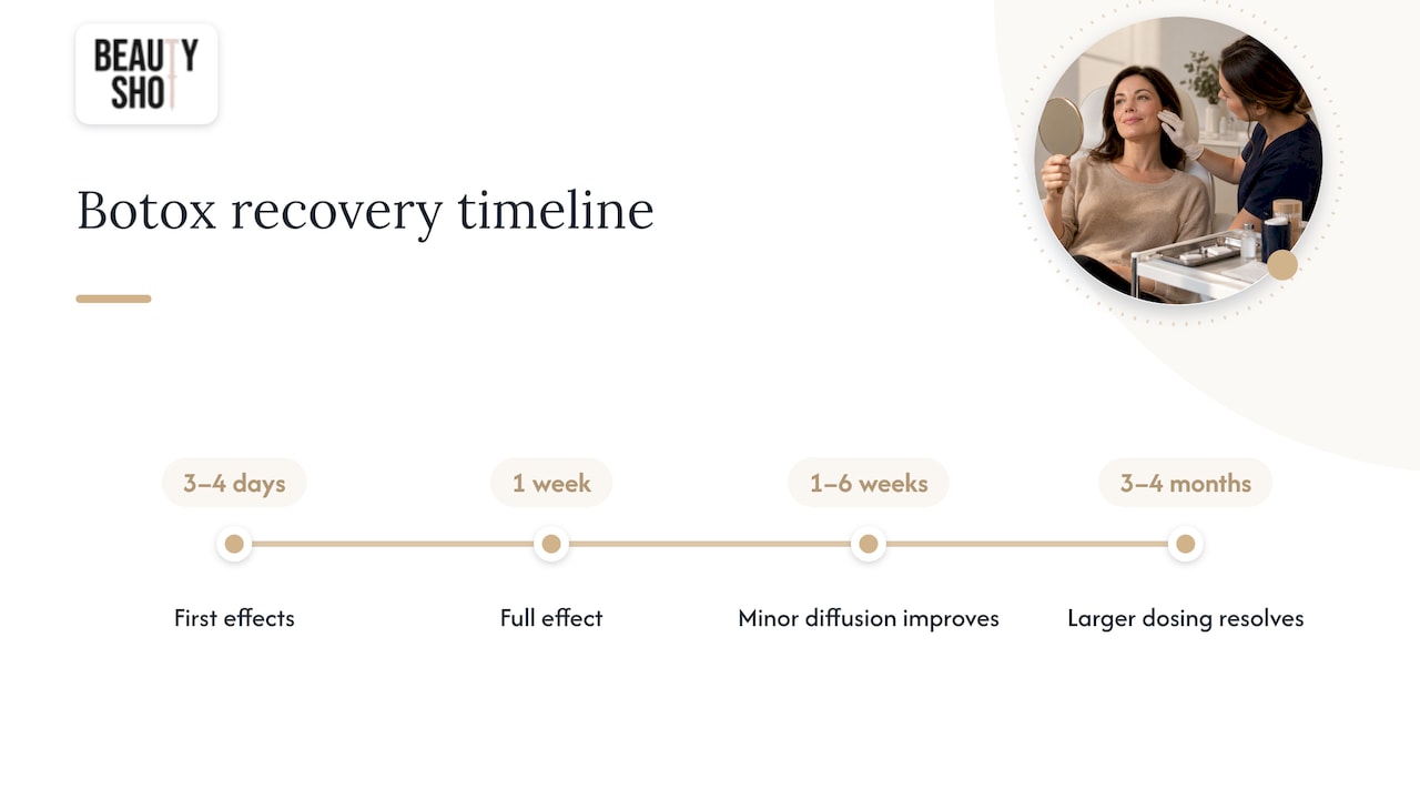 Botox-related smile change recovery timeline