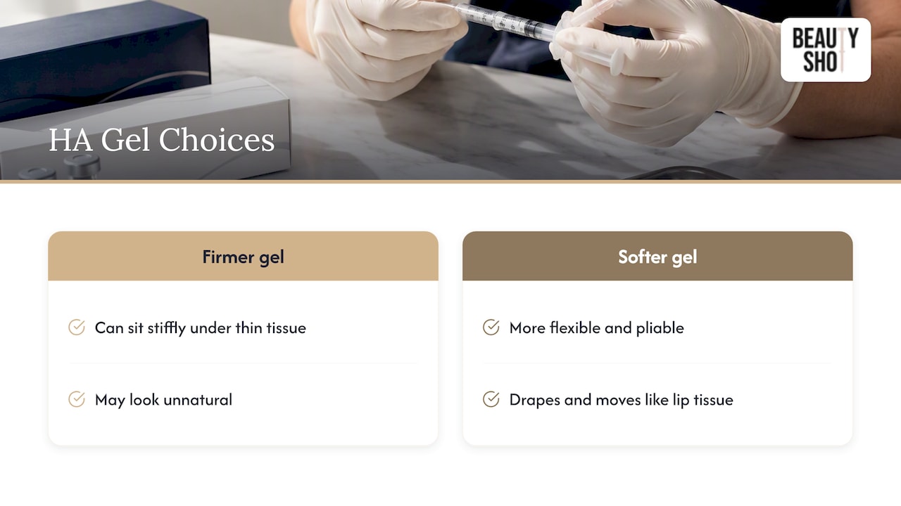 How hyaluronic acid fillers work and why they're the usual choice for thin lips — overview diagram